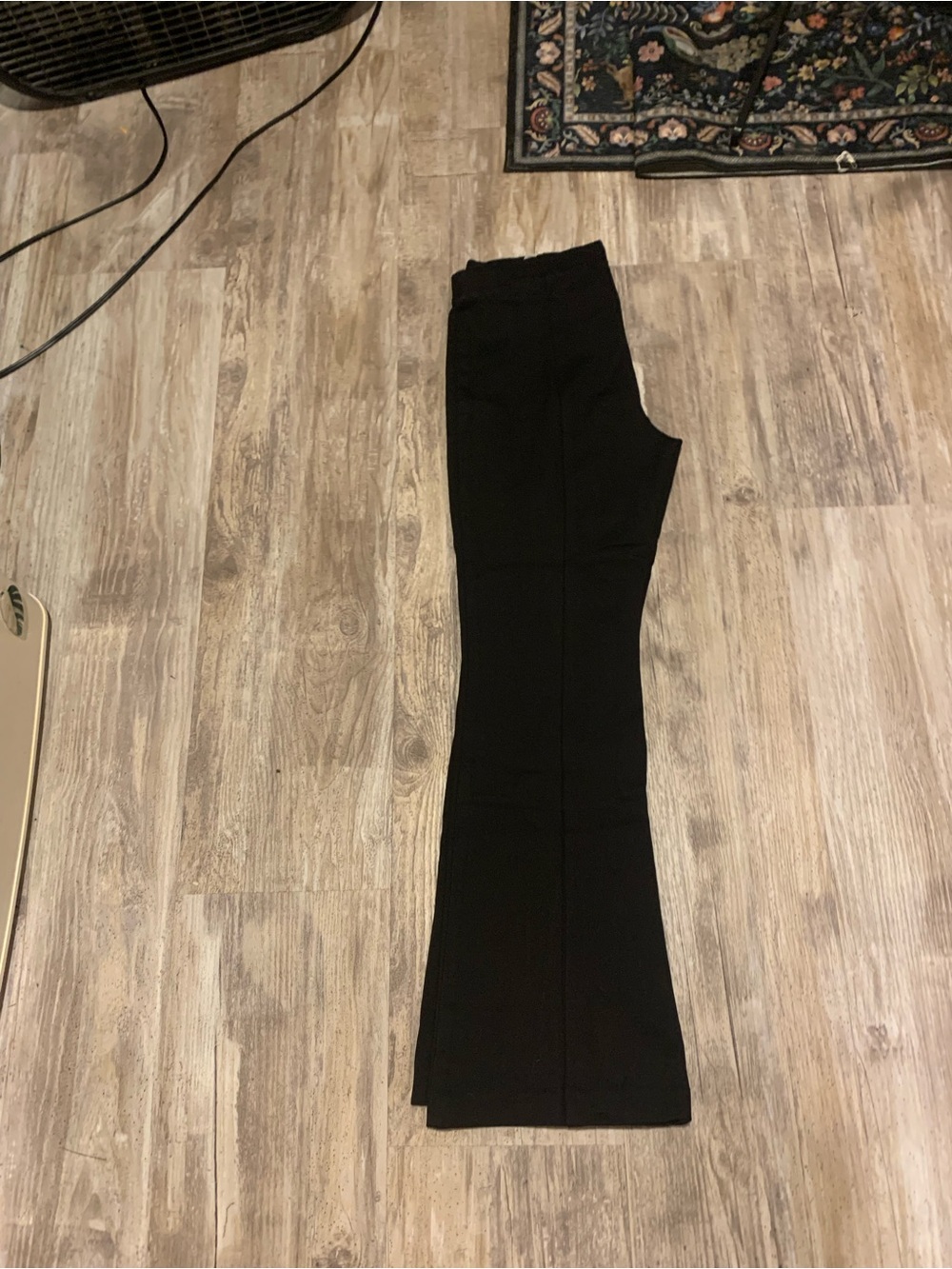 Banana Republic Black Flared Ponte Pants